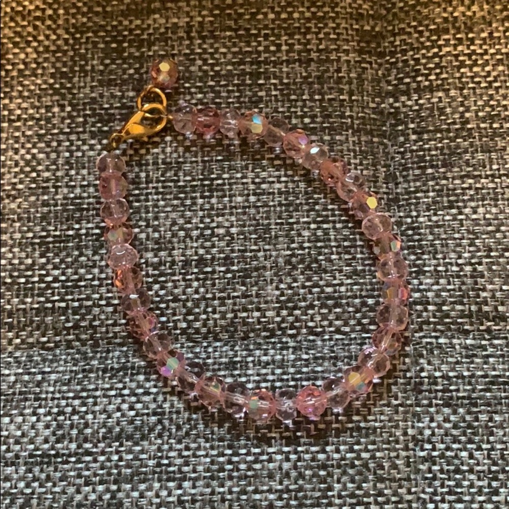 Crystal baby pink bracelet